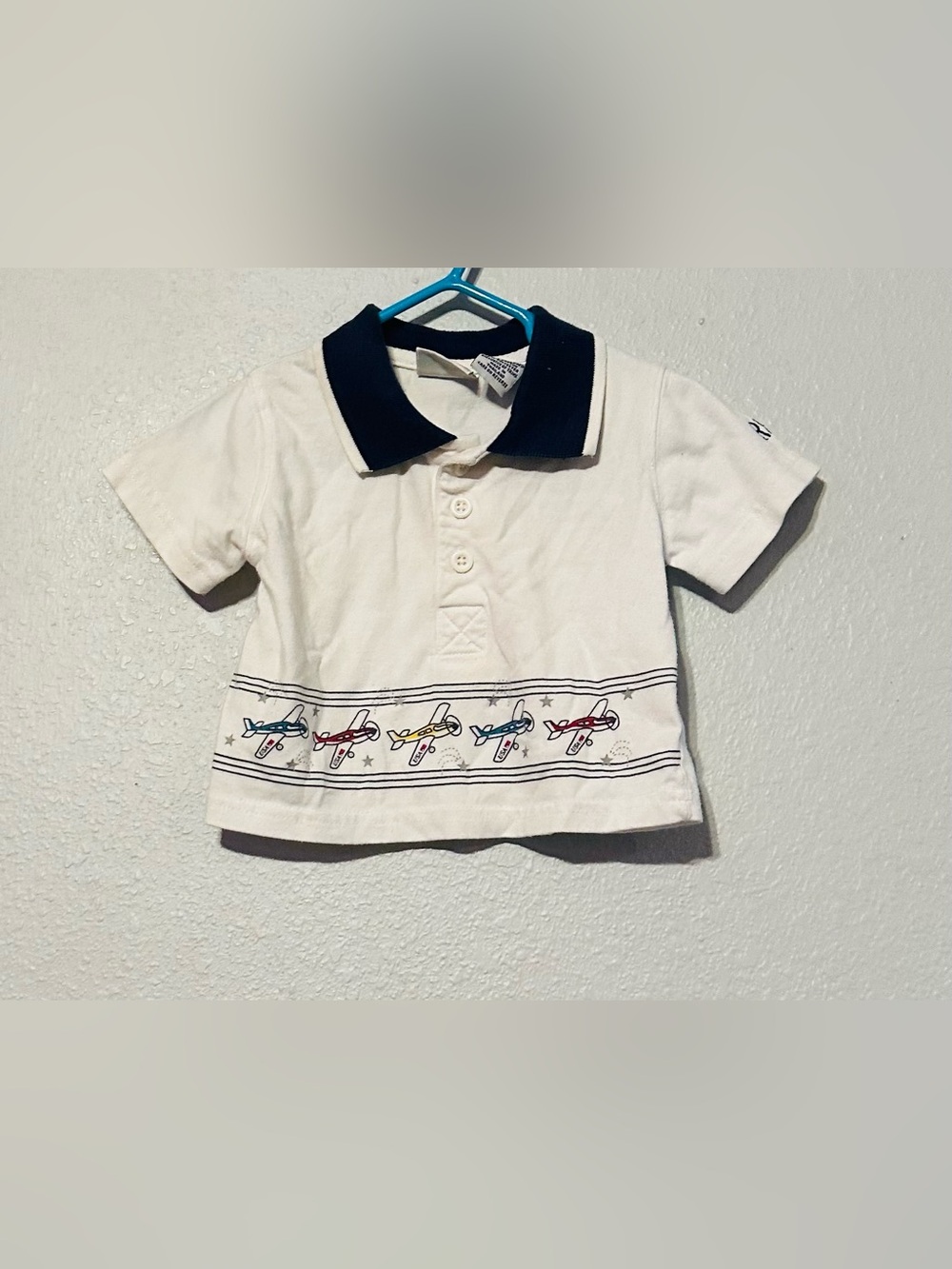 Vintage Cowboys & Angels baby boy size 6/9 months polo shirt